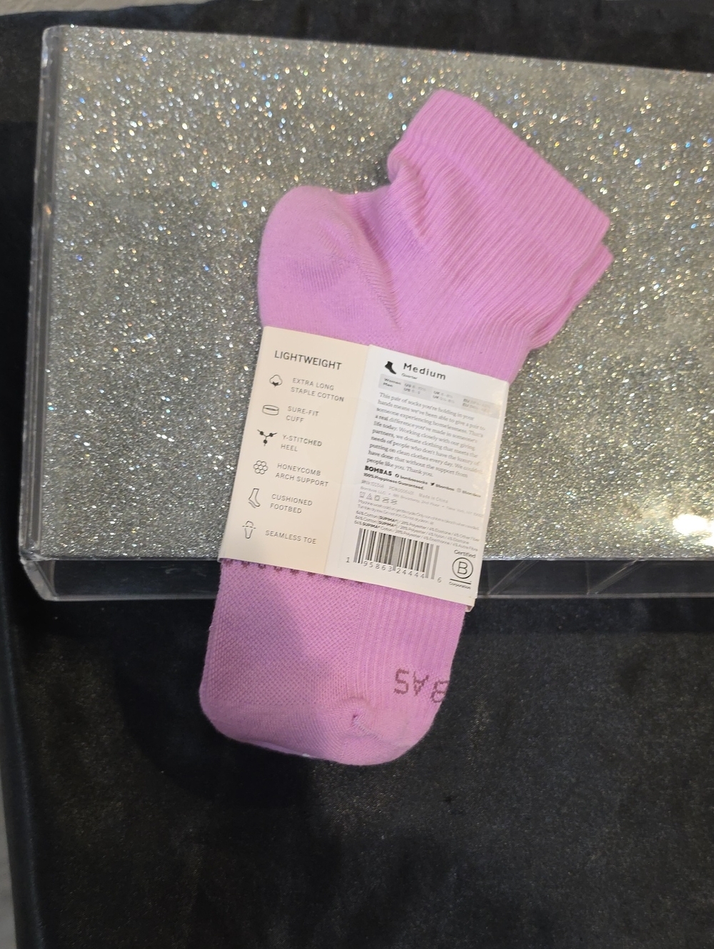 Bombas Solid Modern Rib Quarter Socks - Picture 6 of 6